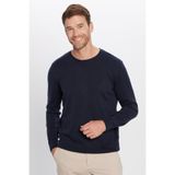 Tudors Erkek Slim Fit Dar Kesim Bisiklet Yaka Lacivert Triko Kazak,Lacivert1 Xl