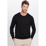 Tudors Erkek Slim Fit Dar Kesim Bisiklet Yaka Siyah Kazak - XL