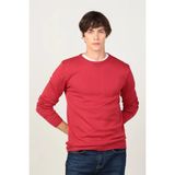 Tudors Erkek Slim Fit Dar Kesim Bisiklet Yaka Triko Kazak - Kırmızı