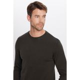 Tudors Erkek Slim Fit Dar Kesim Bisiklet Yaka Triko Kazak,Antrasit M