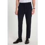 Tudors Erkek Slim Fit Dar Kesim Chino Yandan Cepli Pamuklu Lacivert Pantolon