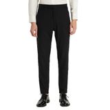 Tudors Erkek Slim Fit Dar Kesim Chino Yandan Cepli Pamuklu Siyah Pantolon - 30