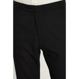 Tudors Erkek Slim Fit Dar Kesim Chino Yandan Cepli Pamuklu Siyah Pantolon - 33