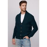 Tudors Erkek Slim Fit Dar Kesim Desenli Yumuşak Dokulu Düğmeli Hırka,Yeşil 2Xl