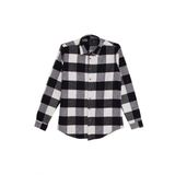 Tudors Erkek Slim Fit Dar Kesim Kareli Kışlık Oduncu Gömlek - Siyah - XL