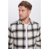 Tudors Erkek Slim Fit Dar Kesim Oduncu Kareli Kışlık Gömlek - XL - Karışık
