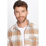 Tudors Erkek Slim Fit Dar Kesim Oduncu Tek Cepli Kareli Kışlık Gömlek - XL - Multicolor