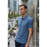 Tudors Erkek Slim Fit Dar Kesim Pamuklu Yumuşak Doku Nefes Alan Kumaş Mavi Renk Polo Yaka Tişört