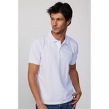 Tudors Erkek Slim Fit Dar Kesim Pamuklu Yumuşak Dokulu Serin Tutan Kumaş Düz Pike Beyaz Polo Yaka Tişört-30764-Beyaz