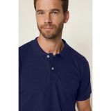 Tudors Erkek Slim Fit Dar Kesim Pamuklu Yumuşak Dokulu Serin Tutan Kumaş Düz Pike Lacivert Polo Yaka Tişört - 2XL