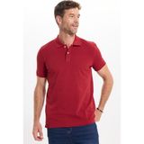 Tudors Erkek Slim Fit Dar Kesim Premium Seri %100 Pamuk Yumuşak Dokulu Merserize Bordo Polo Yaka Tişört