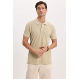 Tudors Erkek Slim Fit Dar Kesim Premium Seri %100 Pamuk Yumuşak Dokulu Merserize Gri Polo Yaka Tişört
