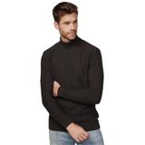 Tudors Erkek Slim Fit Dar Kesim Tam Balıkçı Yaka Desenli Triko Kazak,Gri S 2007004037436