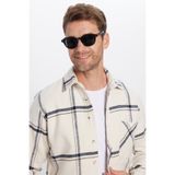 Tudors Erkek Slim Fit Dar Kesim Uzun Kollu Kareli Tek Cepli Kışlık Oduncu Gömlek