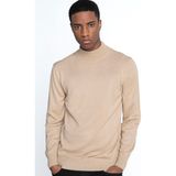 Tudors Erkek Slim Fit Dar Kesim Yarım Balıkçı Yaka Düz Taş Triko Kazak