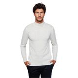 Tudors Erkek Slim Fit Dar Kesim Yarım Balıkçı Yaka Düz Triko Kazak,Gri 2Xl 2007004110153