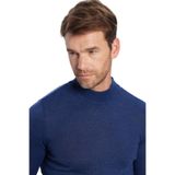 Tudors Erkek Slim Fit Dar Kesim Yarım Balıkçı Yaka Düz Triko Kazak,Lacivert S