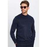 Tudors Erkek Slim Fit Dar Kesim Yarım Balıkçı Yaka Tüylenmeyen Yumuşak Dokulu Triko Kazak,lacivert 2Xl, XXL