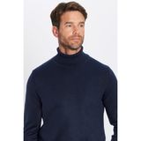 Tudors Erkek Slim Fit Dar Kesim Yumuşak Dokulu Tüylenmeyen Lacivert Tam Balıkçı Yaka Triko Kazak - 2XL