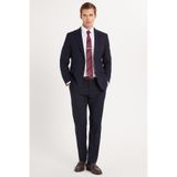 Tudors Erkek Slim Fit Mono Yaka Likralı Esnek Kumaş Takım Elbise,Lacivert 44