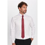 Tudors Erkek Slim Fit Non-Iron Pamuklu Ütü Gerektirmez Beyaz Gömlek - XL