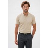Tudors Erkek Slim Fit Polo Yaka T-shirt, Premium%100 Pamuk, Merserize, Gri, S Beden