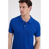Tudors Erkek Slim Fit Polo Yaka T-shirt,%100 Pamuk, Kısa Kollu, Lacivert, M Beden