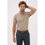 Tudors Erkek Slim Fit Polo Yaka T-shirt,%100 Pamuk, Merserize, Haki, XL
