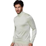 Tudors Erkek Slim Fit Tam Balıkçı Yaka Düz Yün Gri Triko Kazak,Gri2 L