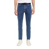 Tudors Erkek Slim Fit Yıkamalı Taşlamalı Esnek Kot Düz Paça Tapered Pantolon,Açık Mavi 33