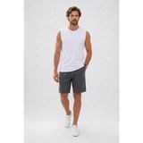 Tudors Erkek Standart Fit Normal Kesim %100 Pamuk Bisiklet Yaka Sıfır Kol Beyaz Atlet - 2XL