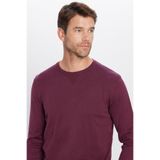 Tudors Erkek Standart Fit Normal Kesim Bisiklet Yaka Triko Kazak,Bordo L 2007004057601