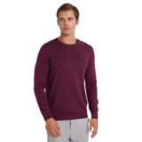 Tudors Erkek Standart Fit Normal Kesim Bisiklet Yaka Triko Kazak,Bordo L 2007004370601