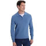 Tudors Erkek Standart Fit Normal Kesim Pamuklu Polo Yaka Kazak,İndigo 2Xl