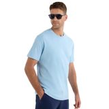 TUDORS Erkek Unisex Relax Fit Rahat Kesim%100 Pamuk Yumuşak Dokulu Bisiklet Yaka Tişört, S, TS240020-CPP, Mavi, Unisex Yetişkin