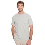 TUDORS Erkek Unisex Relax Fit%100 Pamuk Bisiklet Yaka Basic Tişört, L, TS240020-L39, Gri, Unisex Yetişkin