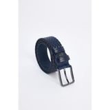 Tudors Erkek%100 Hakiki Deri 3 5 Cm Klasik Kemer,Lacivert S 2007004259647
