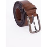 Tudors Erkek%100 Hakiki Deri 3 5 Cm Klasik Renk Kemer,Taba Xl