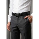 Tudors Erkek%100 Hakiki Deri Klasik Siyah Kemer, 3,5 cm, 2XL Beden Klasik Siyah Kemer