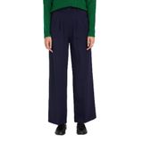 Tudors Kadın Regular Fit Klasik Kesim Yüksel Bel Geniş Paça Pantolon,Lacivert 40 2007004428104