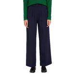 Tudors Kadın Regular Fit Klasik Kesim Yüksel Bel Geniş Paça Pantolon,Lacivert 46 2007004428135