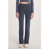 Tudors Kadın Slim Fit Dar Kesim Geniş Paça Antrasit Pantolon