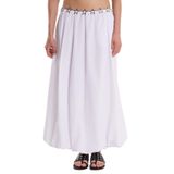 Tudors Kadın Standart Fit Beli Lastikli Pileli Etek,Beyaz 36