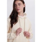 TUDORS Kapüşonlu Kanguru Cepli Relax Fit Sweatshirt, L, SW250024, Taş, kadın