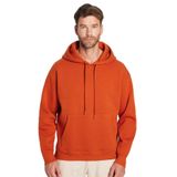 TUDORS Kapüşonlu Sweatshirt Oversize Geniş Kesim İçi Polarlı, L, SW240001-01, Kiremit, erkek