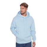 TUDORS Kapüşonlu Sweatshirt Oversize Geniş Kesim İçi Polarlı, M, SW240001-01, Mavi, erkek