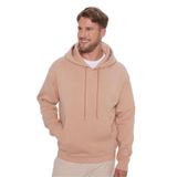 TUDORS Kapüşonlu Sweatshirt Oversize Geniş Kesim İçi Polarlı, M, SW240001-01, Vizon, erkek