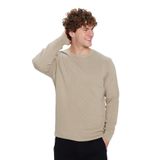 TUDORS Kazak Bisiklet Yaka Petek Desenli, M, Slim Fit Bisiklet Yaka Petek Desenli, Yeşil, Erkek