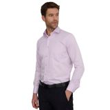 Tudors Klasik Fit Rahat Kesim Pamuklu Düz Erkek Gömlek,Pembe 2Xl