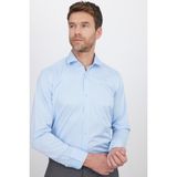 Tudors Klasik Fit Uzun Kollu Rahat Kesim Pamuklu Düz Erkek Mavi Gömlek - 2XL
